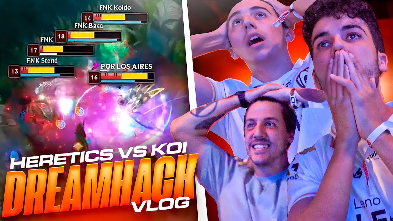 ¡La MEJOR PARTIDA de COMPETITIVO que recuerdo! [KOI vs HERETICS] Vlog DreamHack 2023 | Werlyb