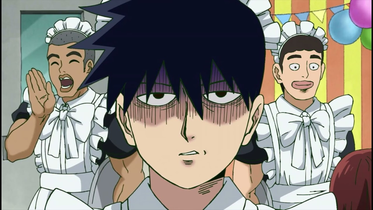 Mob Psycho 100 Season 3 | Maid Caf&eacute; Scene (English Dub)