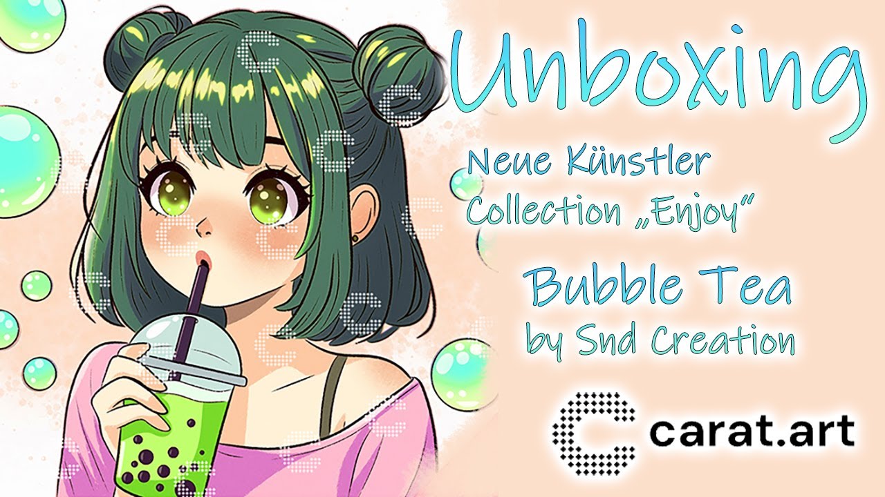 Diamond Painting Unboxing | Carat.Art | Neue Künstler Collection: Enjoy | BubbleTea von Snd Creation