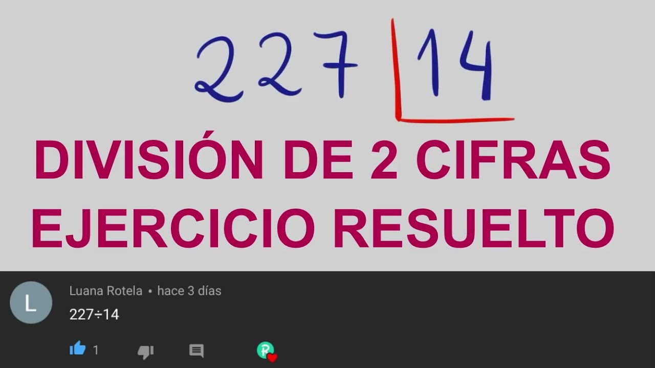 DIVISION DE DOS CIFRAS - EJERCICIOS RESUELTOS