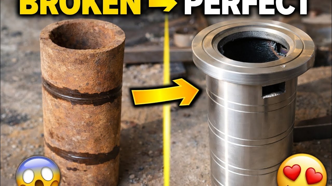 Gol Pipe Se Complete Shaft Bana Di 🔥 | Lathe Machine Process”