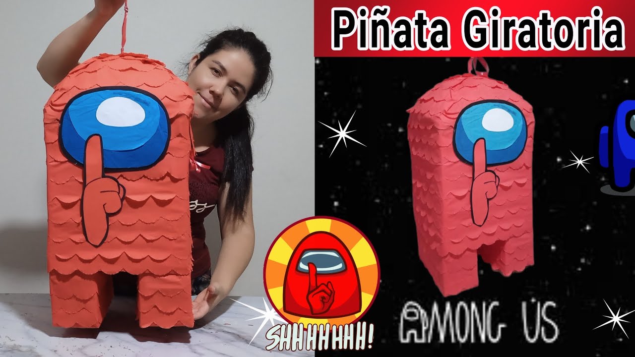 Piñata giratoria Among us.