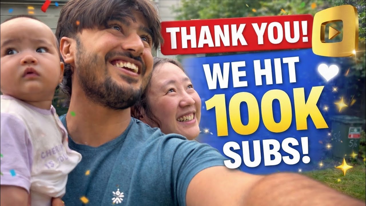 We Hit 100K Subscribers | Thank You for Being Part of Our YouTube Journey 🤍 | Indian Chinese family