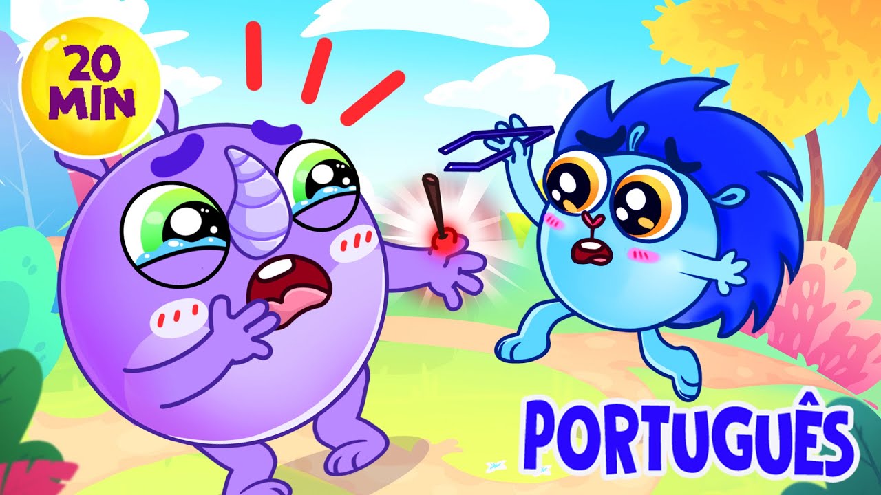 Canção dos Primeiros Socorros 🤕🧊 | + Melhores Histórias Infantis por Baby Zoo Português 😻🐨🐰🦁