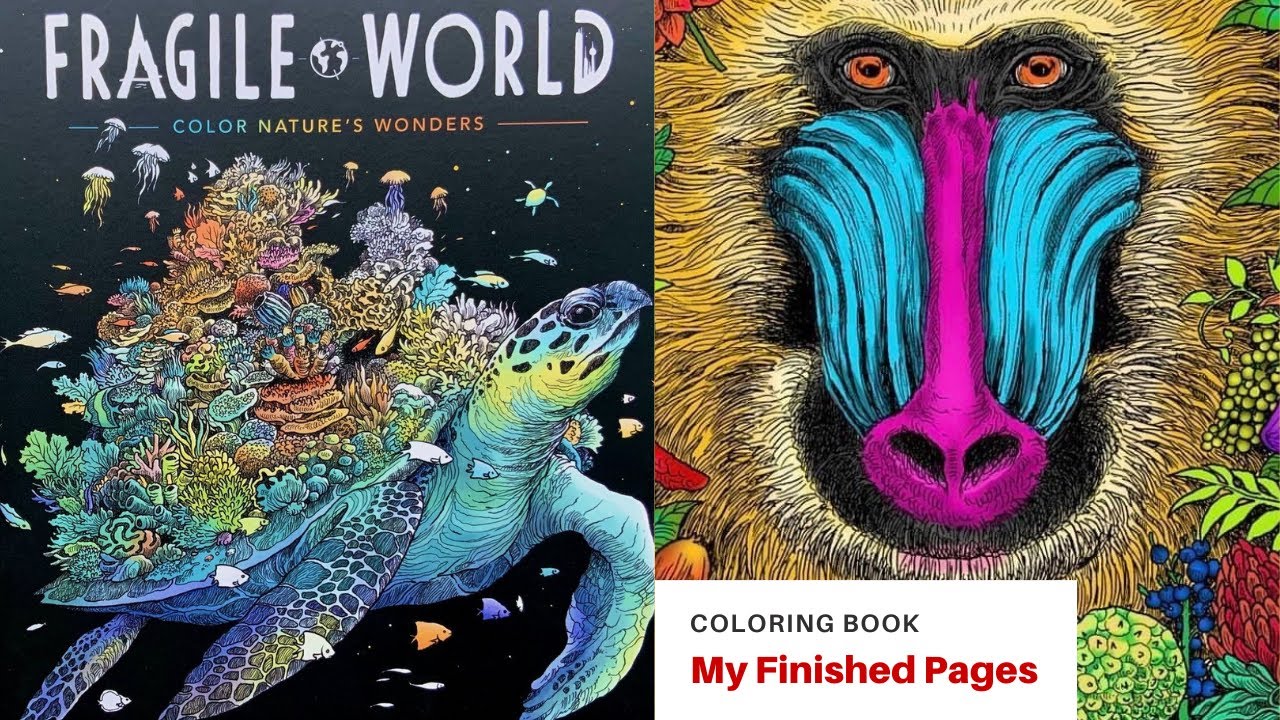 Kerby Rosanes: Fragile World. My Finished Coloring Book Pages