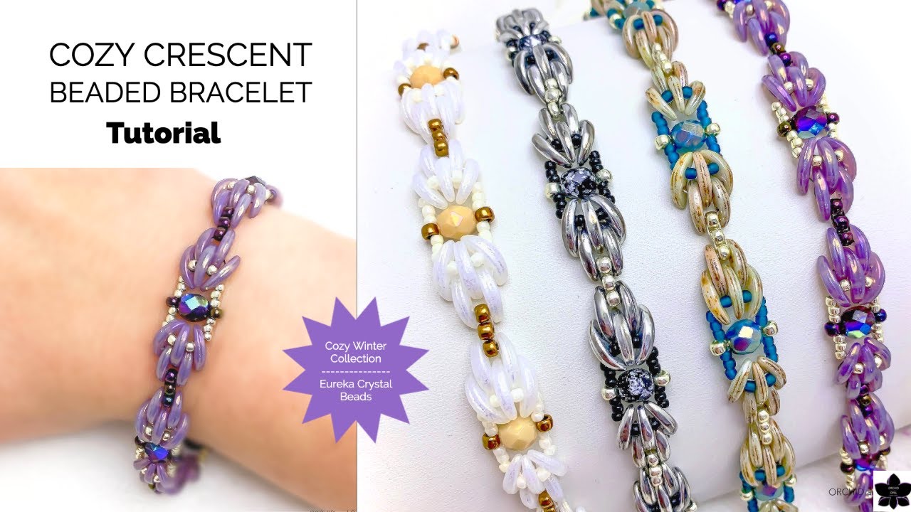 How to: Cozy Crescent Beaded Bracelet Tutorial