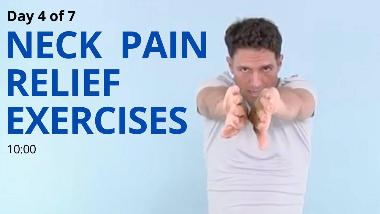 Day 4 of 7 Neck Pain Relief Exercises with Neuromuscular/Proprioceptive  Re-education