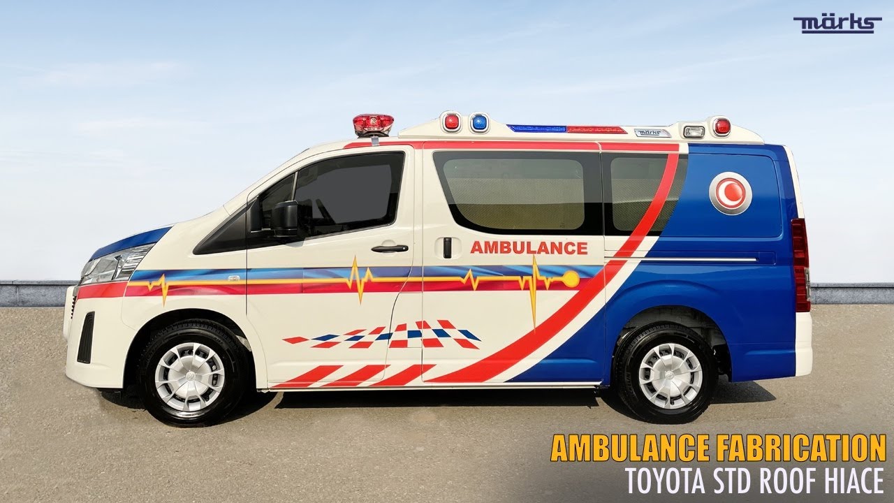TOYOTA HIACE (STANDARD) ROOF AMBULANCE FABRICATION | AMBULANCE MANUFACTURING | MARKS PAKISTAN