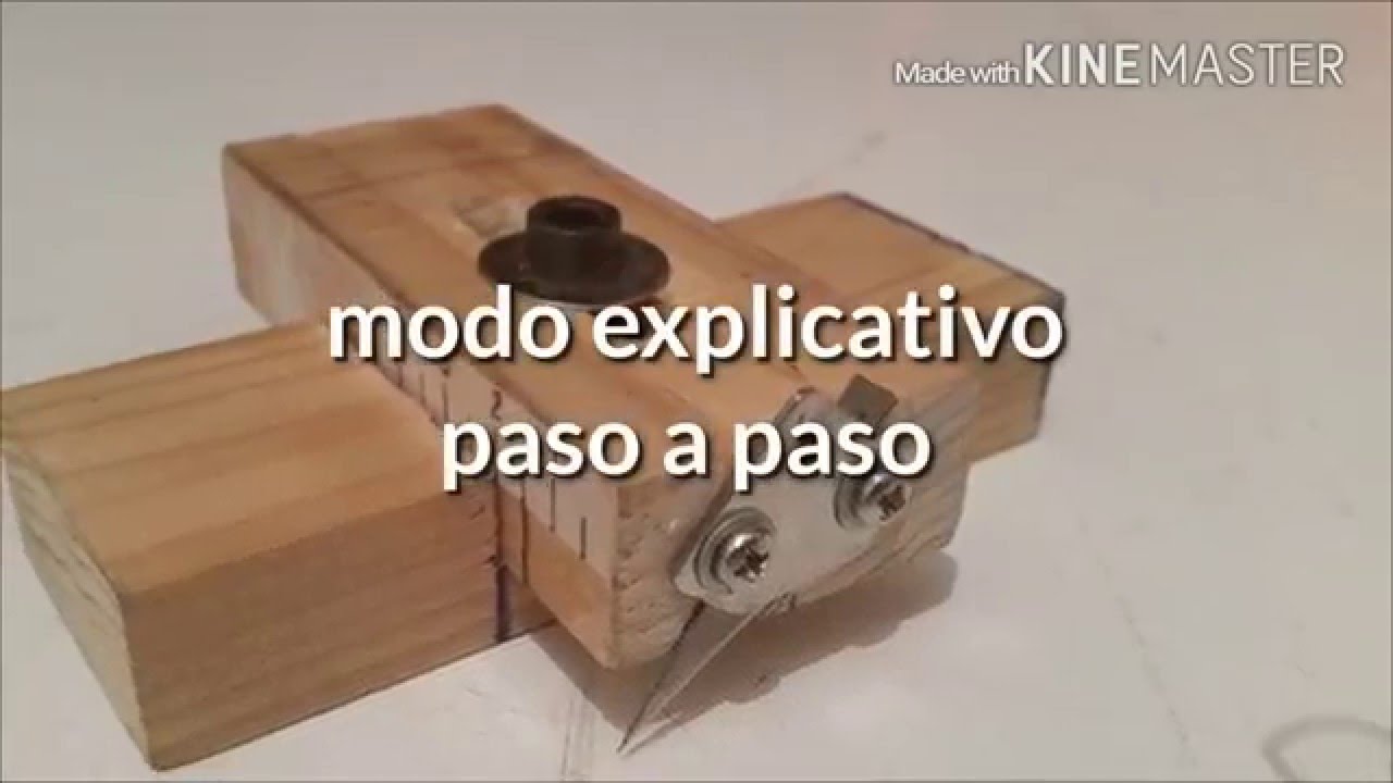 Como hacer cortador de maderas casero ( how to make homemade wood cutter