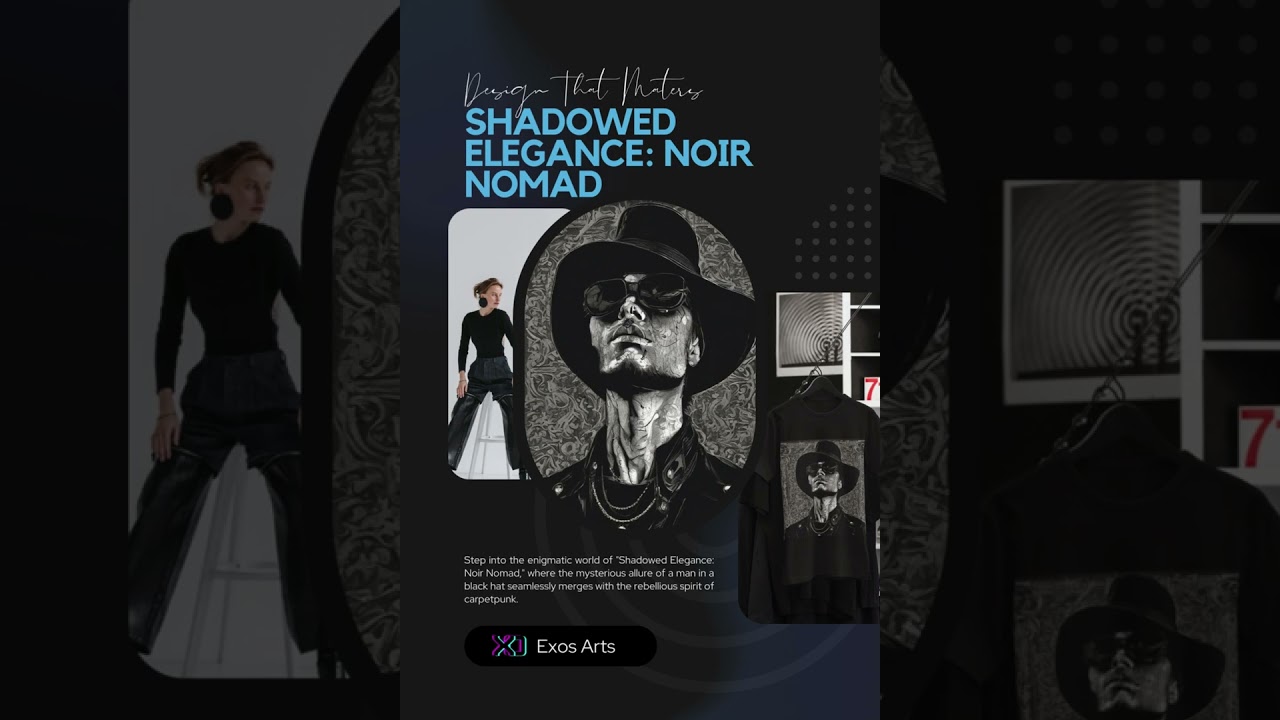 Shadowed Elegance: Noir Nomad #Shorts