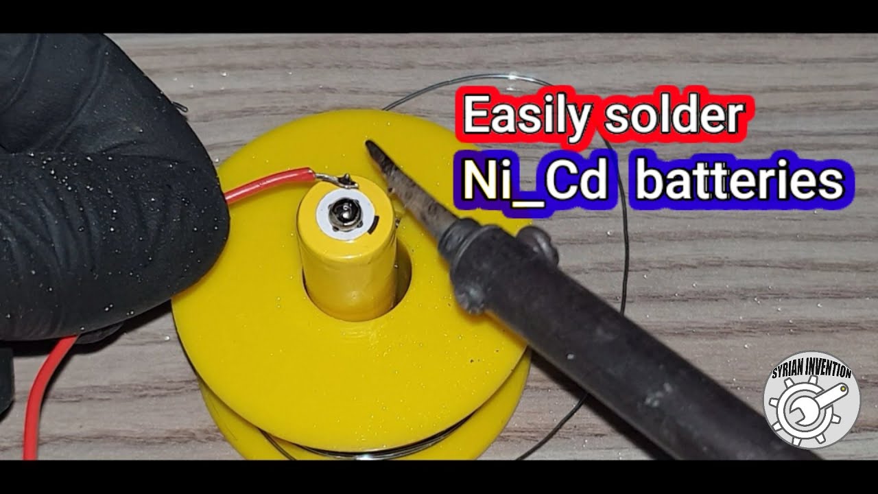 How to solder Ni Cd batteries??