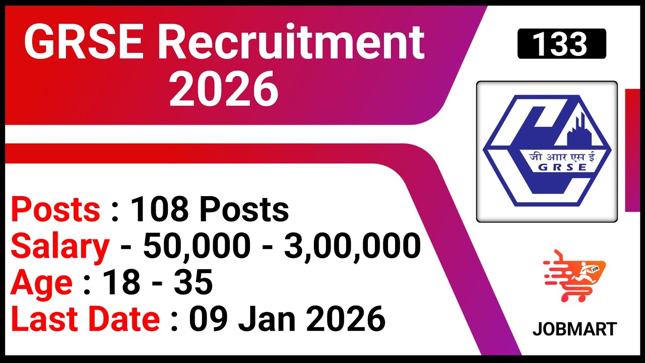 GRSE Recruitment 2026 | Garden Reach Shipbuilders & Engineers Limited Recruitment 2026
