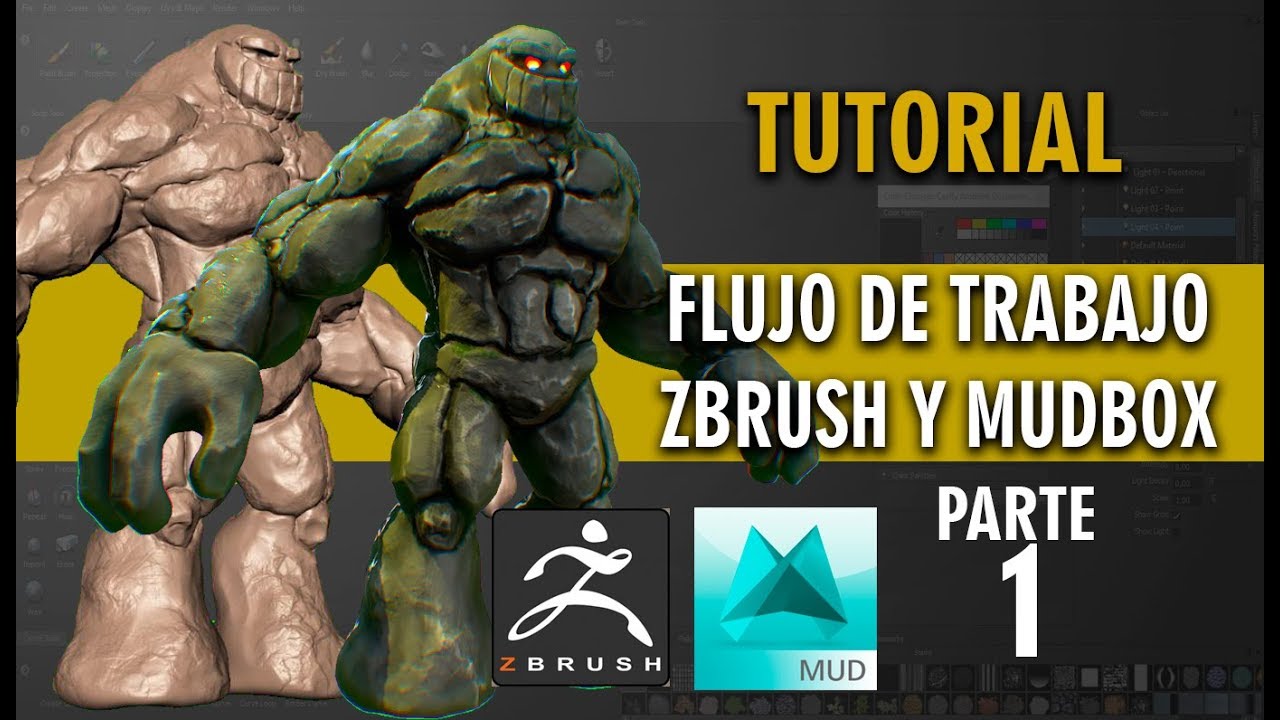 Flujo de trabajo en Zbrush y Mudbox ::: parte 1
