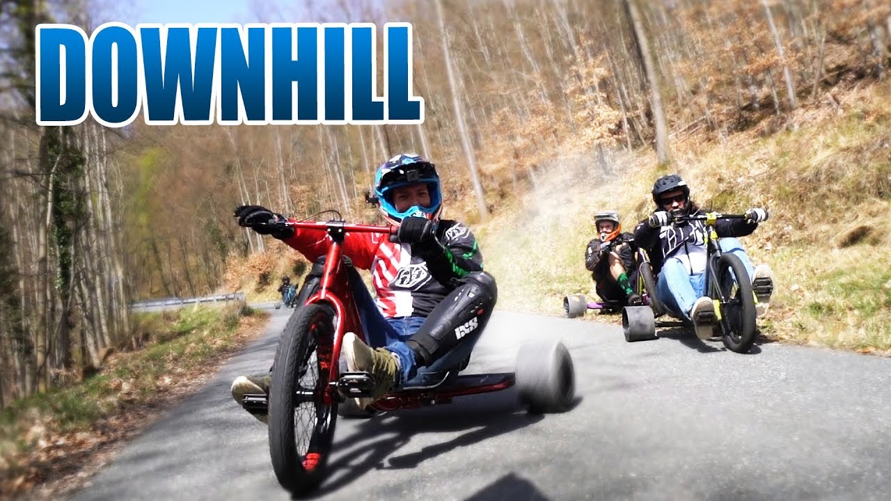 DOWNHILL DRIFT TRIKE OHNE MOTOR | Driftwerk Triad Review - Test [Deutsch/German]