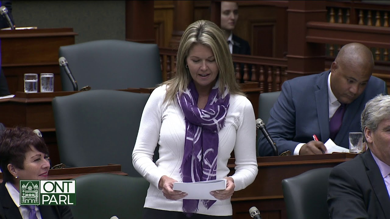 MPP Jill Dunlop's Question for Minister Hardeman