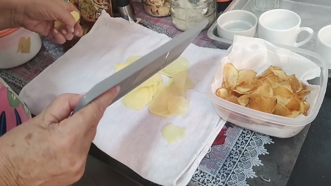 Como fazer batatas Crocantes 😋
