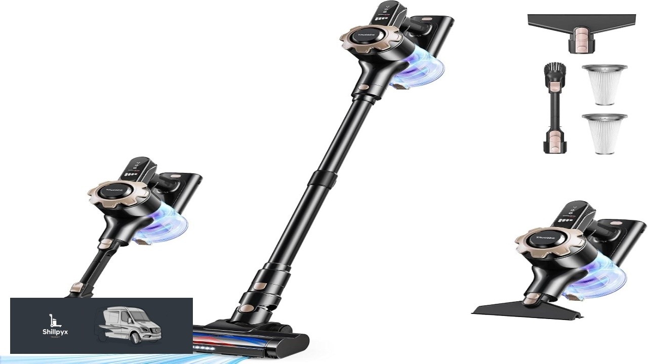 Trucozie Cordless Vacuum Cleaner 8 in 1 Lightweight Stick Vacuum with 45mins Runtime