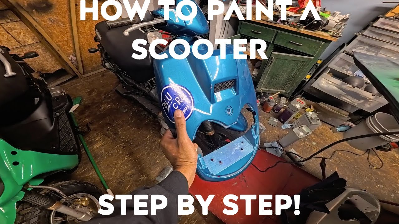 HOW TO PAINT A SCOOTER ((ITS EASY)) STEP BY STEP !