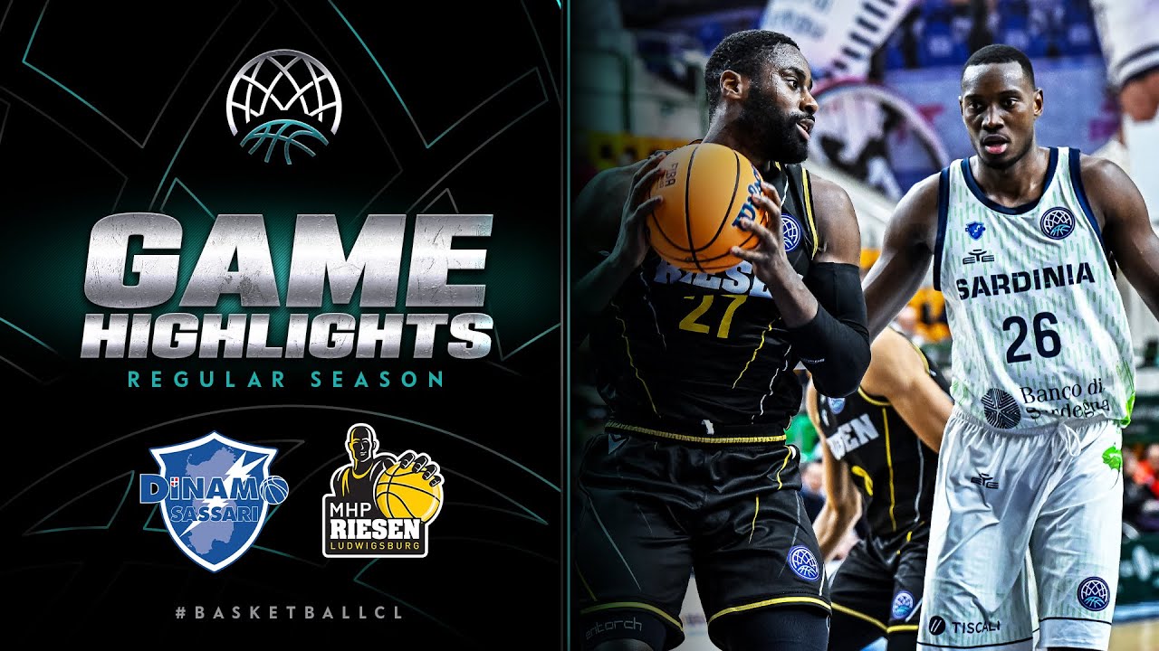 Banco di Sardegna Sassari v MHP RIESEN Ludwigsburg | Gameday 4 | Highlights | #BasketballCL 2023-24