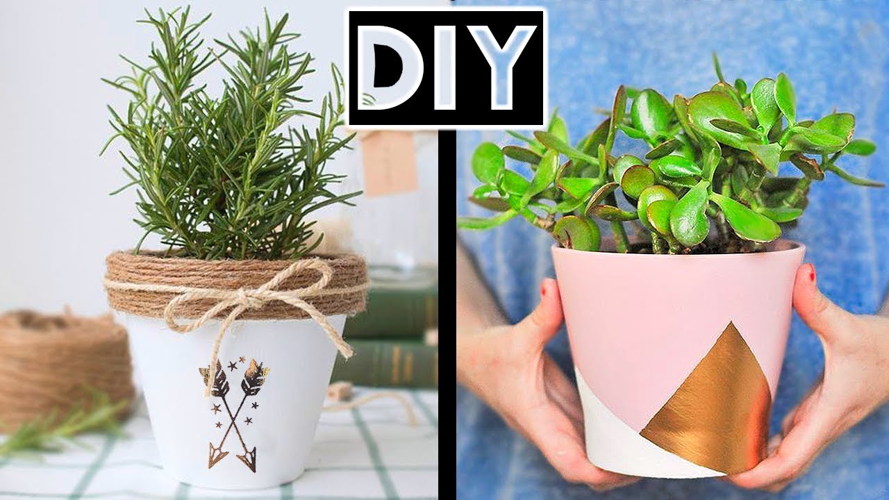 How to make Creative DIY Flower Pots Decor Ideas || Room Decor Ideas
