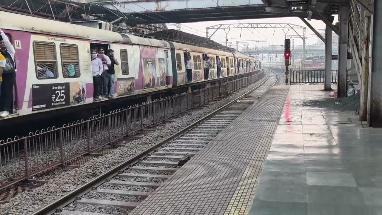 Mumbai Csmt Local Train And Latur Bidar Mail Train