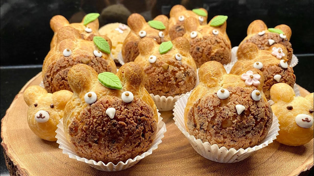 Ep. 3 : How to make Totoro Cream Puffs. ชูครีมโตโตโร่