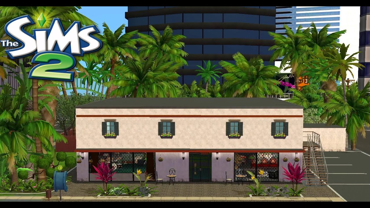 The Sims 2 Speed Build "Lagniappe" Miami Vino Bar Restaurant Cafe Wynwood 
