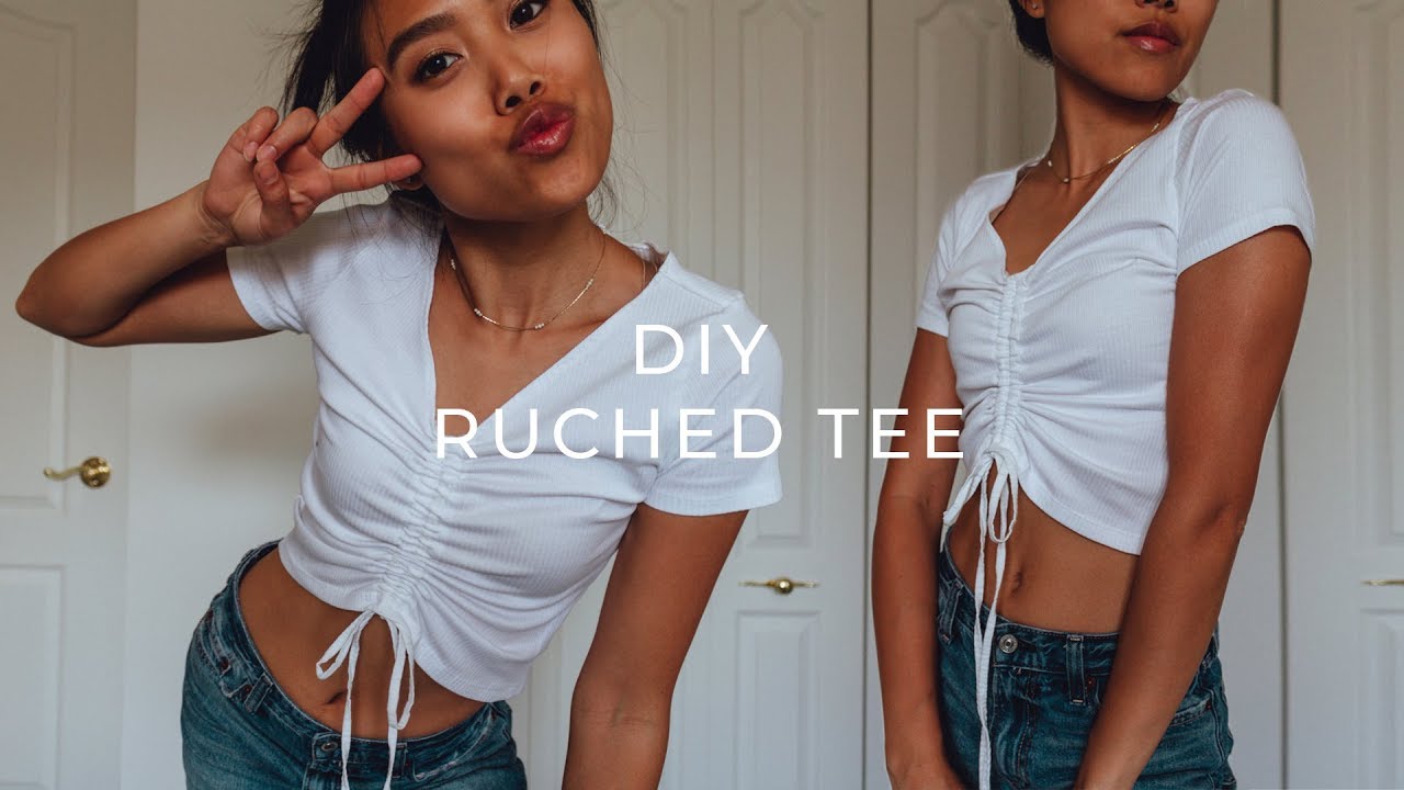 DIY RUCHED TEE | deconstrut