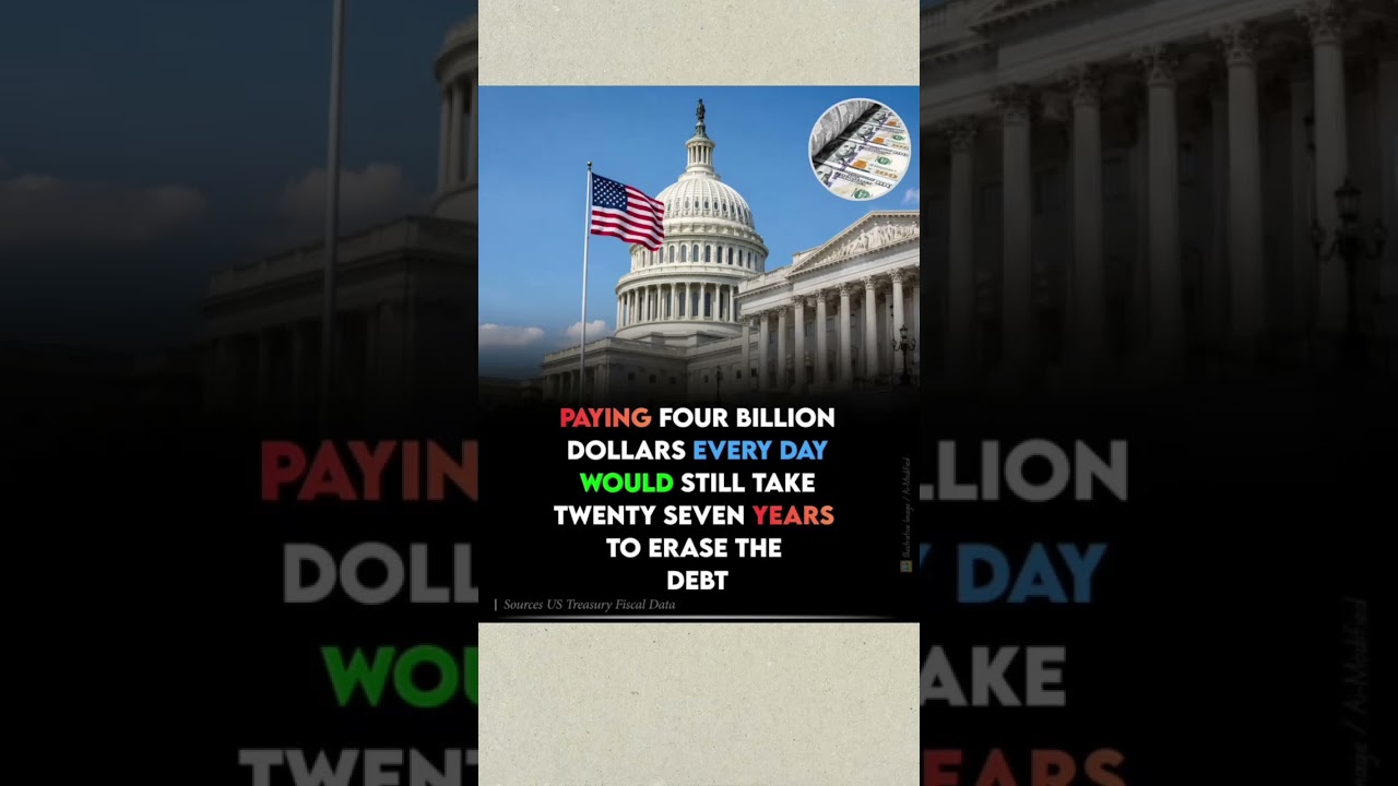 $4 Billion a Day Would Still Take 27 Years to Erase U.S. Debt