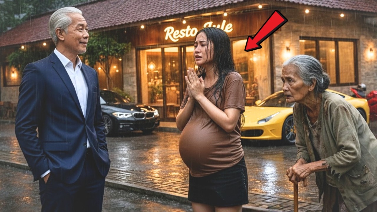 Maaf Ya Pak, Numpang Neduh.. Miliarder Syok Gadis Hamil & Nenek Miskin Itu, Ternyata...