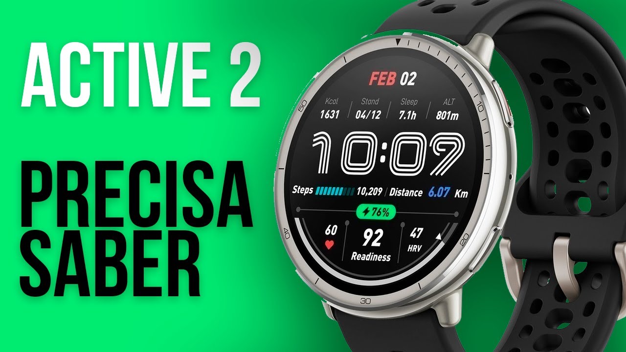 5 Coisas Interessantes do AMAZFIT ACTIVE 2 q vc PRECISA SABER