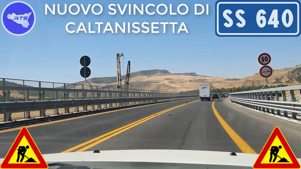 🔴 CANTIERE SS640 DEGLI SCRITTORI | NUOVO SVINCOLO DI CALTANISSETTA E VIADOTTO SALSO | 25 LUG 2022