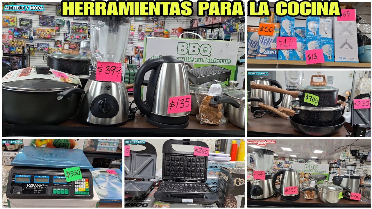 HERRAMIENTAS PARA LA COCINA EXTRACTOR LICUADORA PARRILA DE INDUCCIÓN CON TEGNOLOGÍA DE PUNTA.