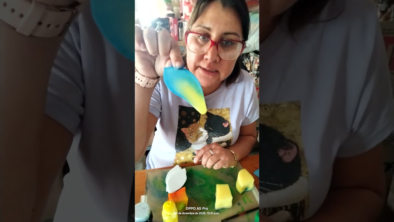 Procesó de difuminado 🖌️✨ de orquidea bariante de Cattleya ✨🌹
