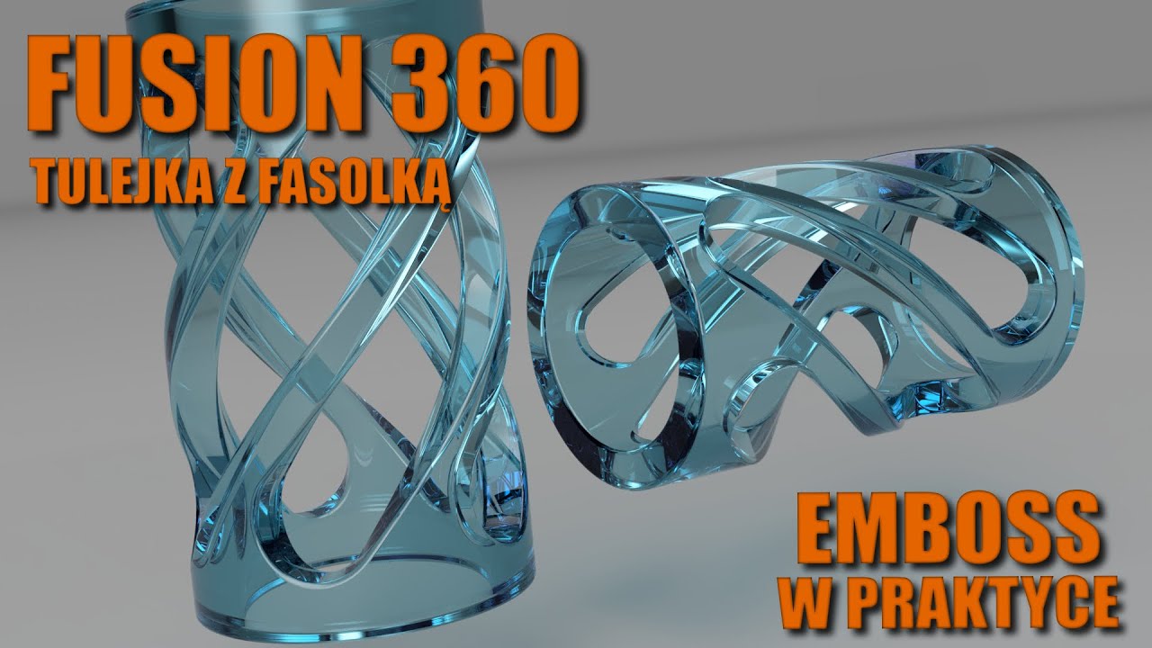 Tulejka z Fasolkami, czyli Emboss w praktyce - Fusion 360