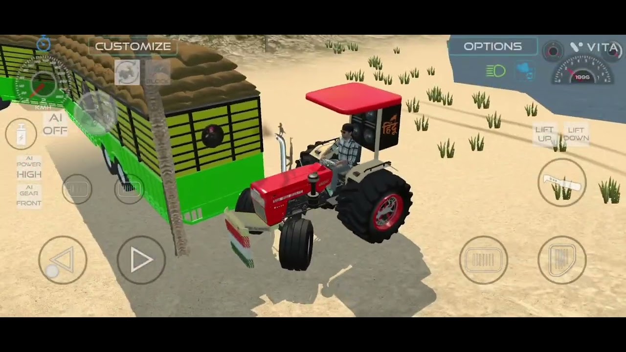How to this #Tochan#king# vs #Swaraj# 855 Duble big #Trolly# IN indian vehicles simulator 3D game 