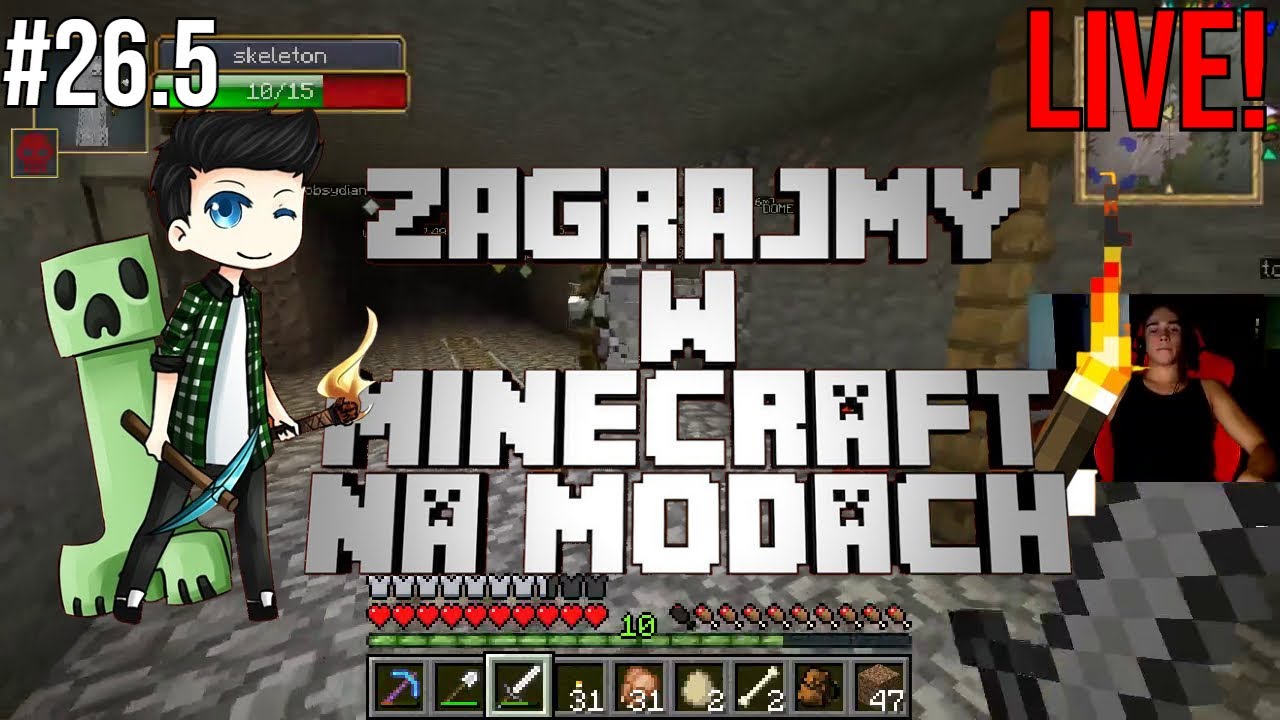 [REUPLOAD] LIVE - Rezi MINECRAFT NA MODACH #26.5 - REZIGIUSZ/REZI