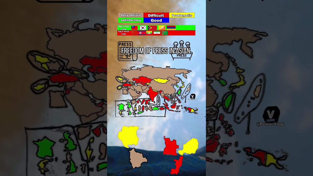 how good is freedom of press in Asian countries (credits to indiatour_ )