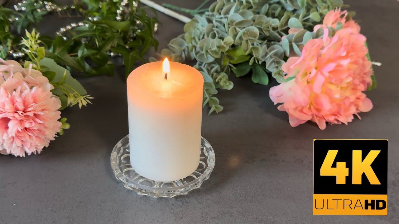 Relaxing Candle Flame 🔥 1.5 Hours of ASMR Candle Burning Sounds | Cozy Ambience