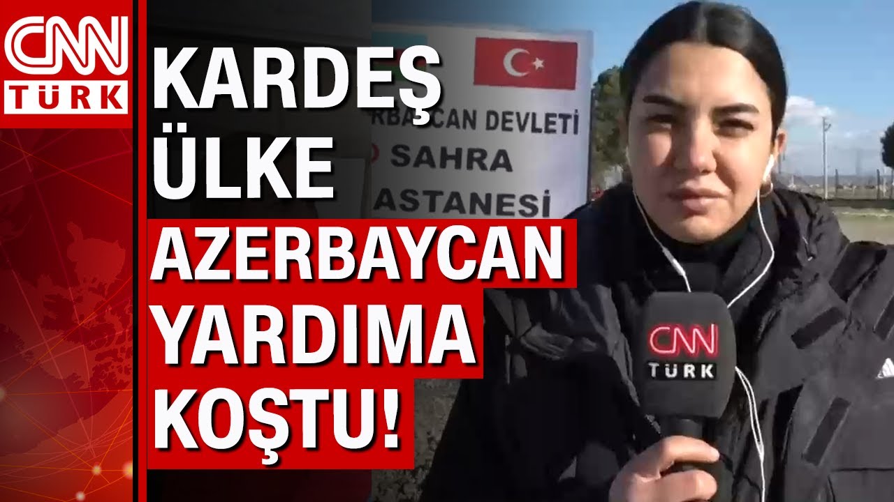 Kardeş ülke yardıma koştu! Azerbaycan Kahramanmaraş'ta sahra hastanesi kurdu