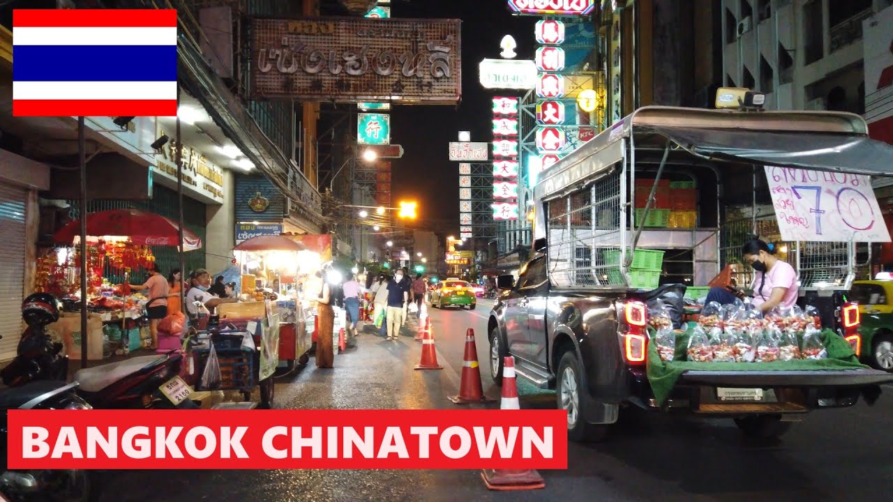 Bangkok Chinatown | Yaowarat Road | Thailand Walking Tour (4K)