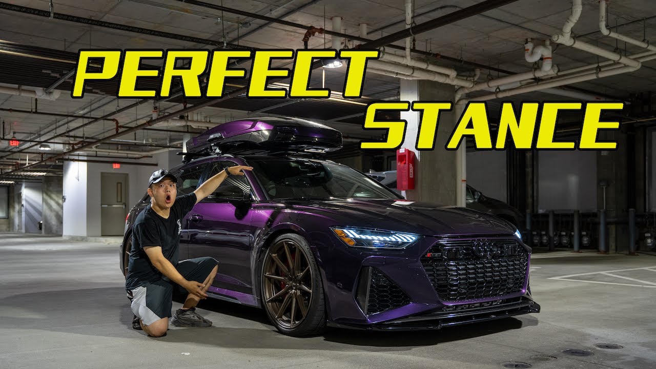 BEST LOOKING RS6! THULE ROOFBOX & CETE LOWERING MODULE & RS6 RETROFITS