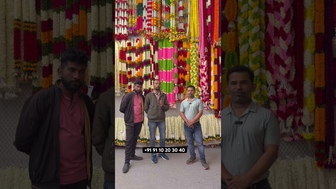 Artificial flower, Factory in Ahmedabad India happy customer, good review feedback 