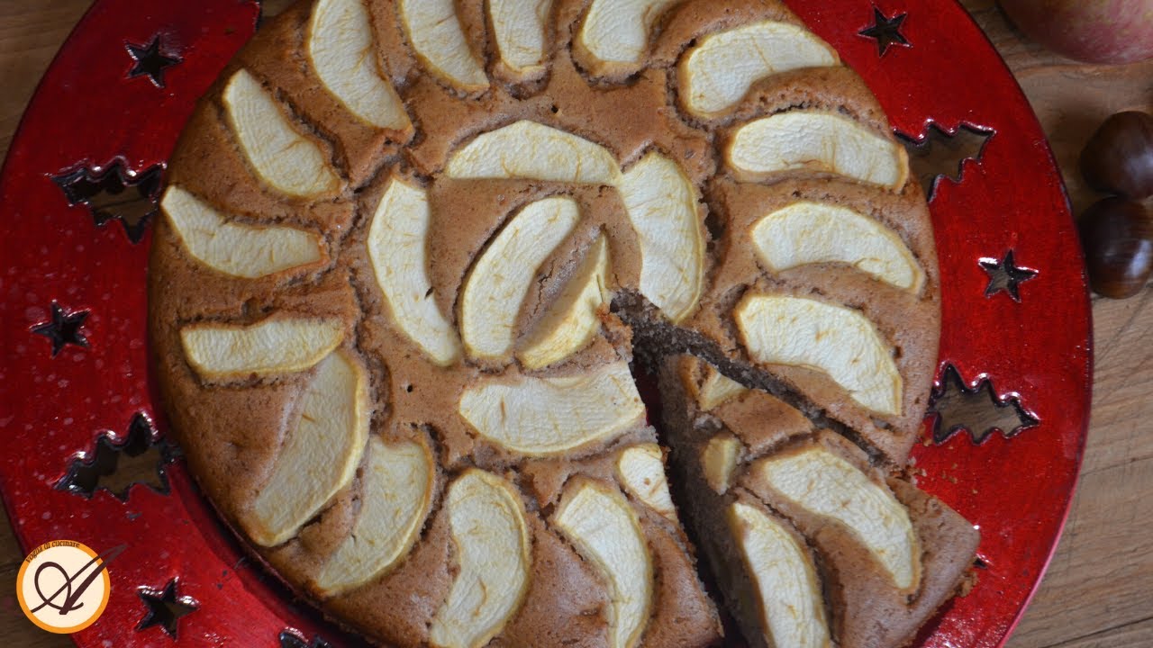 Torta di mele con farina di castagne