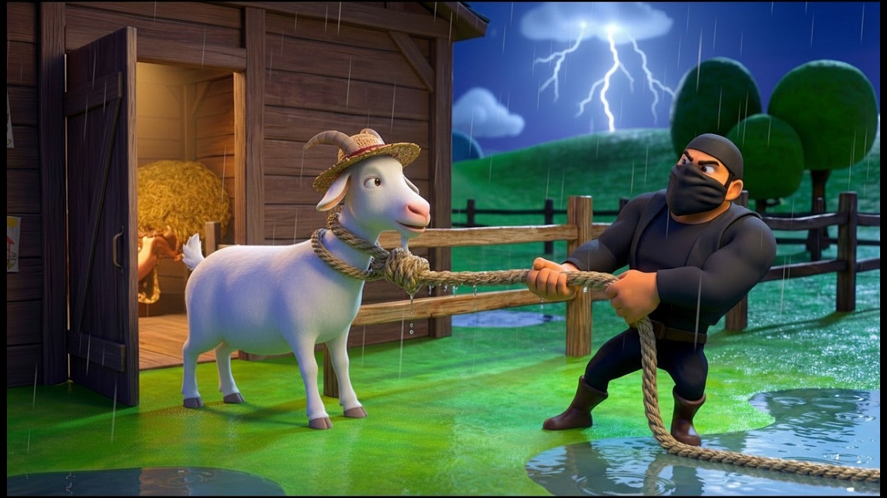 Naughty Goat Ate the old MacDonald  Hat! rescue farm story 🌾🐐