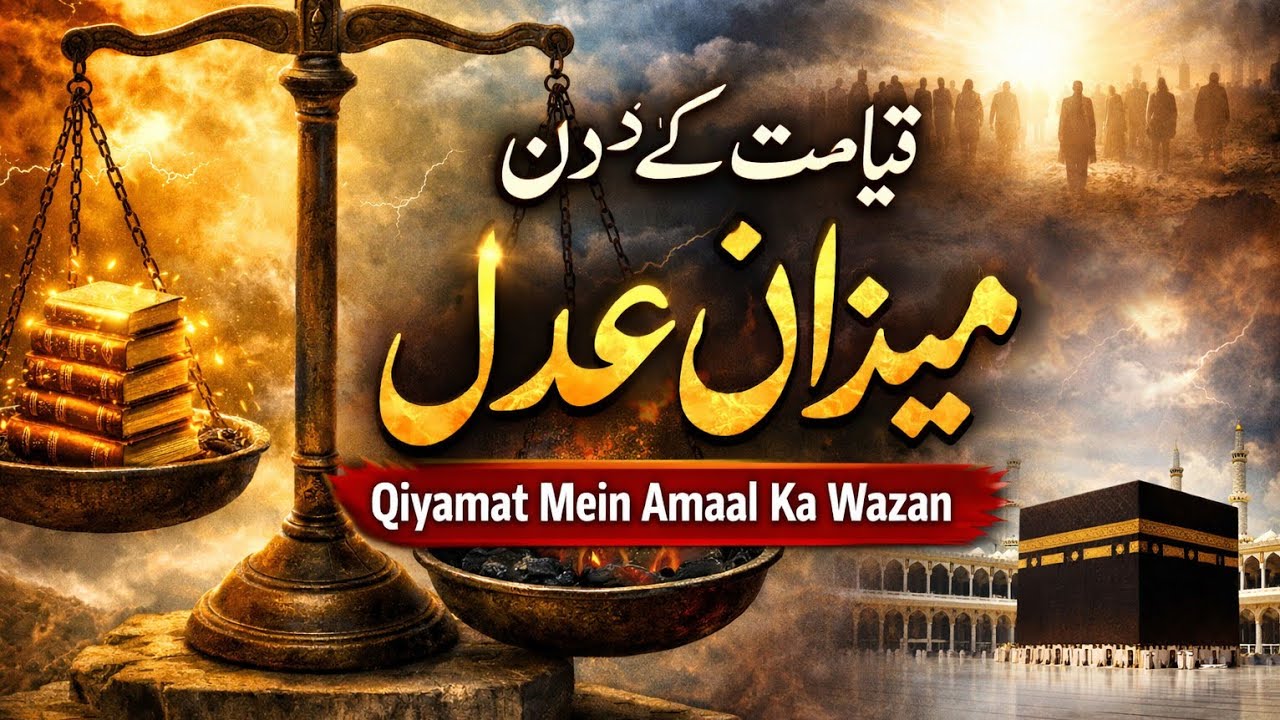 قیامت کے دن عدل کا میزان | Qiyamat Mein Amaal Ka Wazan | Heart Touching Bayan