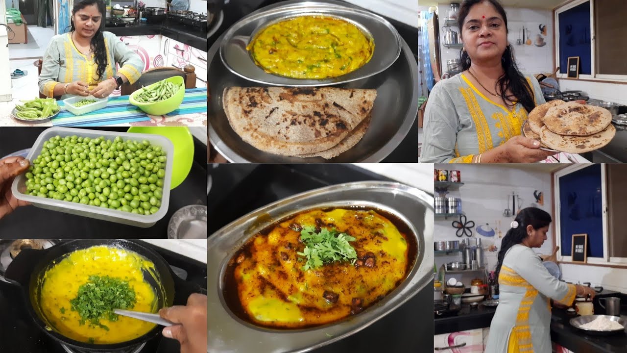 kuch samjh nhii aata.. aaj ka Dinner thali, besan pitla with bajre ki bhakri