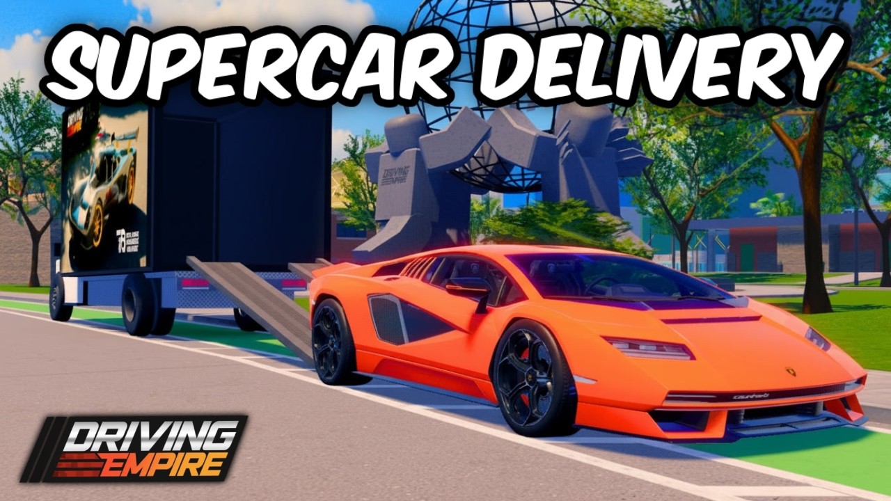 Ограбление службы доставки суперкара в Driving Empire