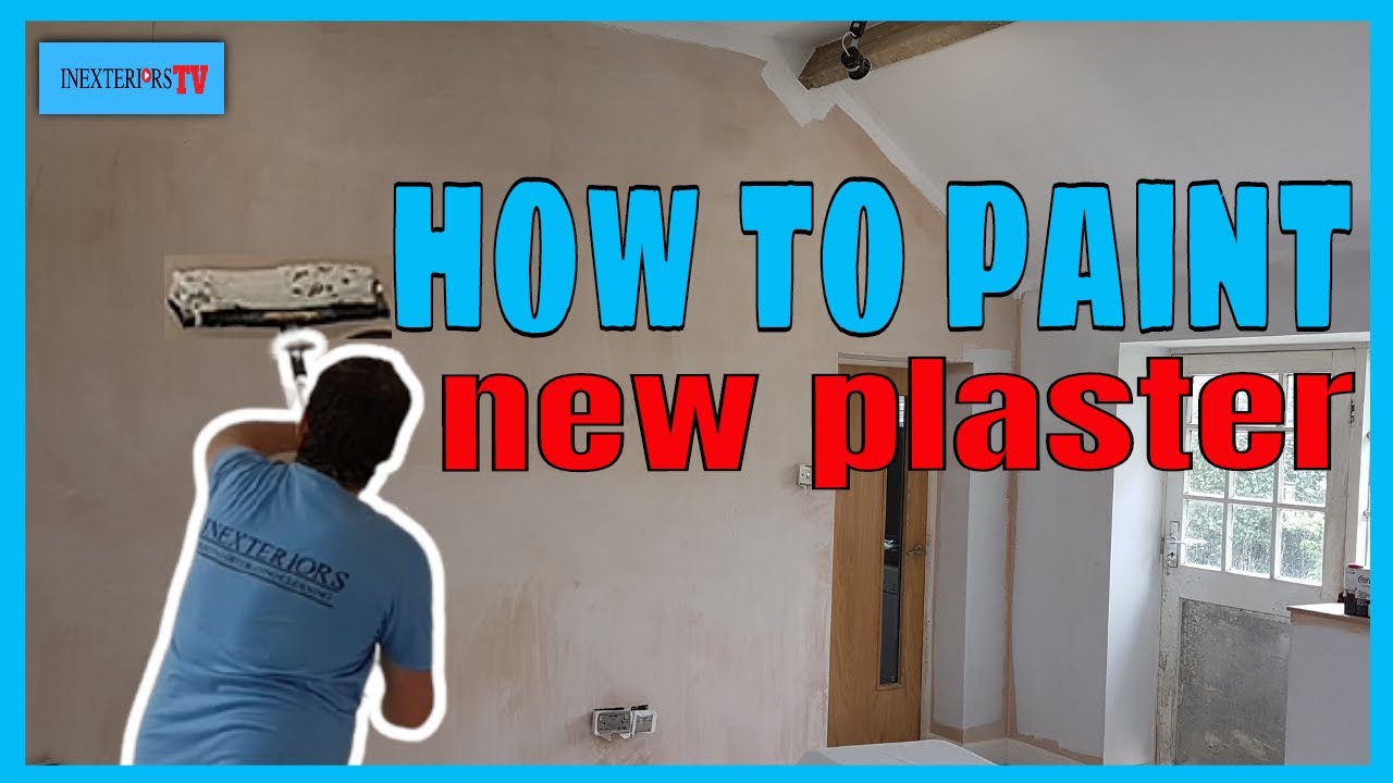 How to paint new plaster, painting new plaster.