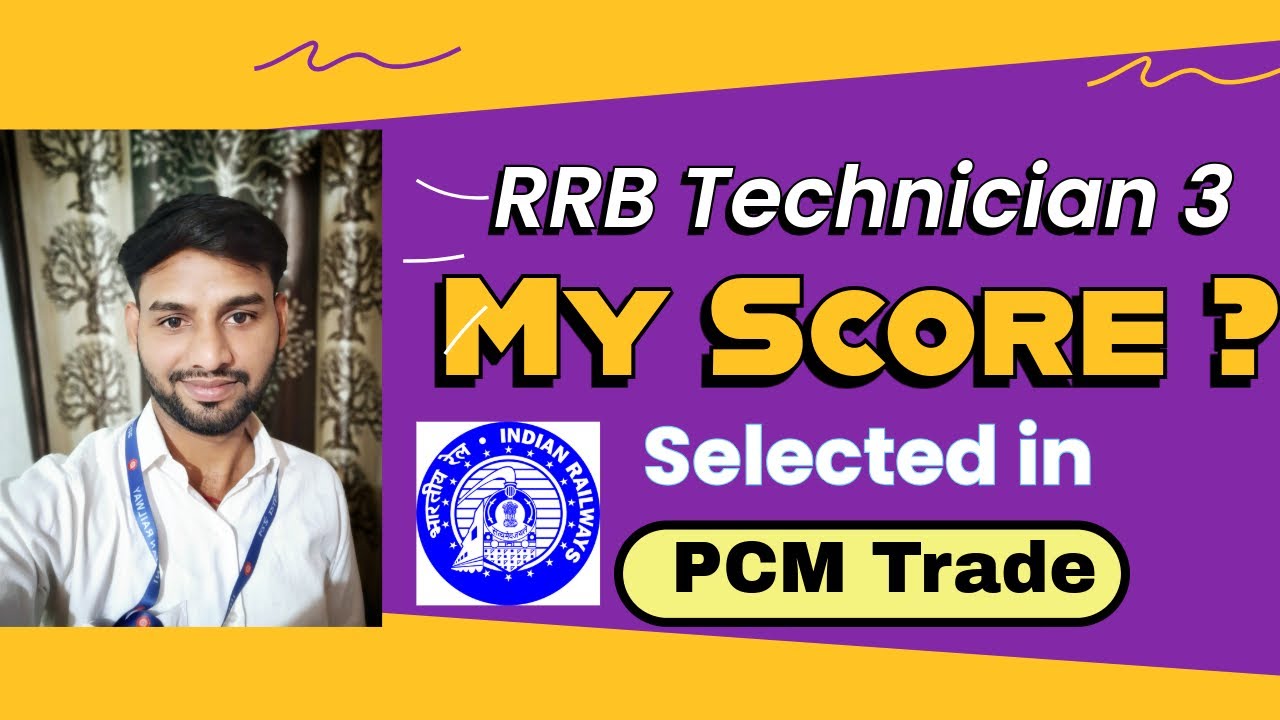 RRB Technician Grade 3 Result Out ! 🔥 My Score Card ? Selected in PCM Trade #rrbtechnician #rrb
